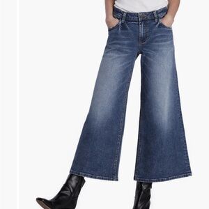 Hint of Blu Wide-Leg Blue Jeans size 30